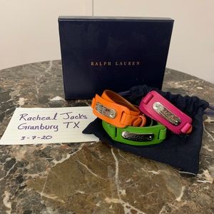 Ralph Lauren leather bracelets